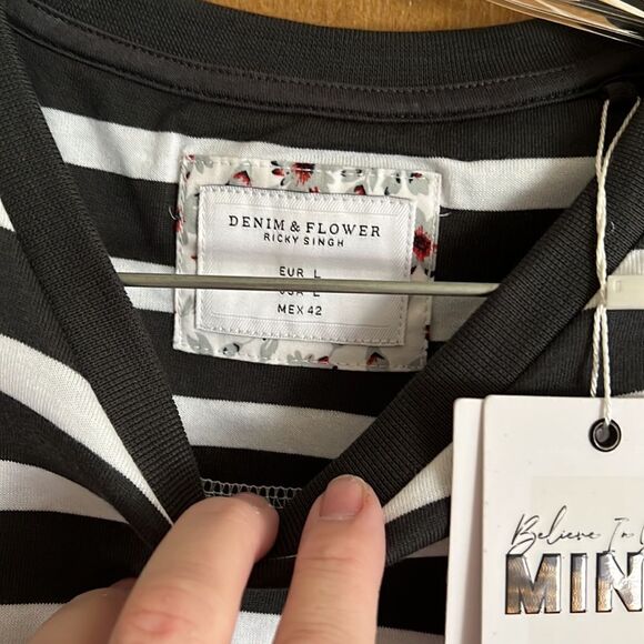 Denim & Flower S/S Striped Tee - Picture 4 of 9